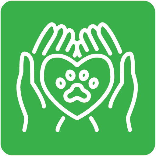 Pet Wellness Hands Holding Heart Icon