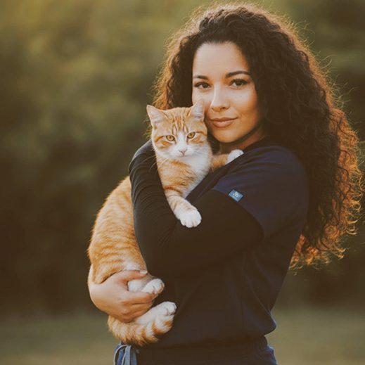 Kalee Holding Cat